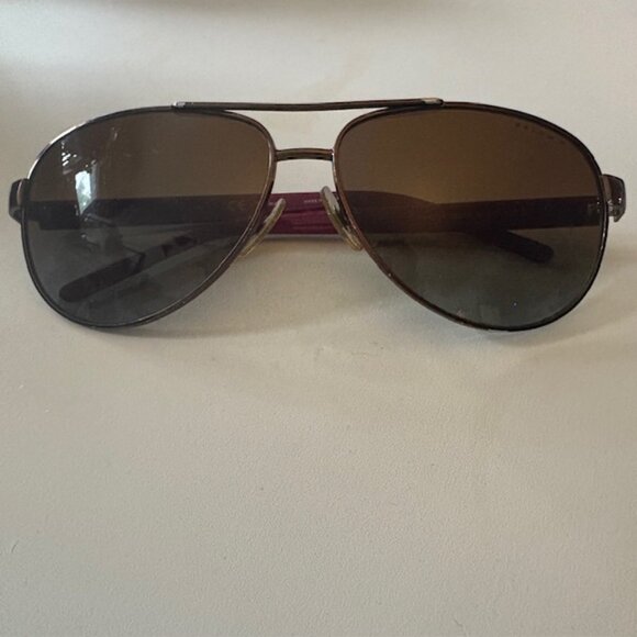 Ralph Lauren Women's Aviator Sunglasses Pre-Owned Polarized w/ Case - Picture 2 of 8